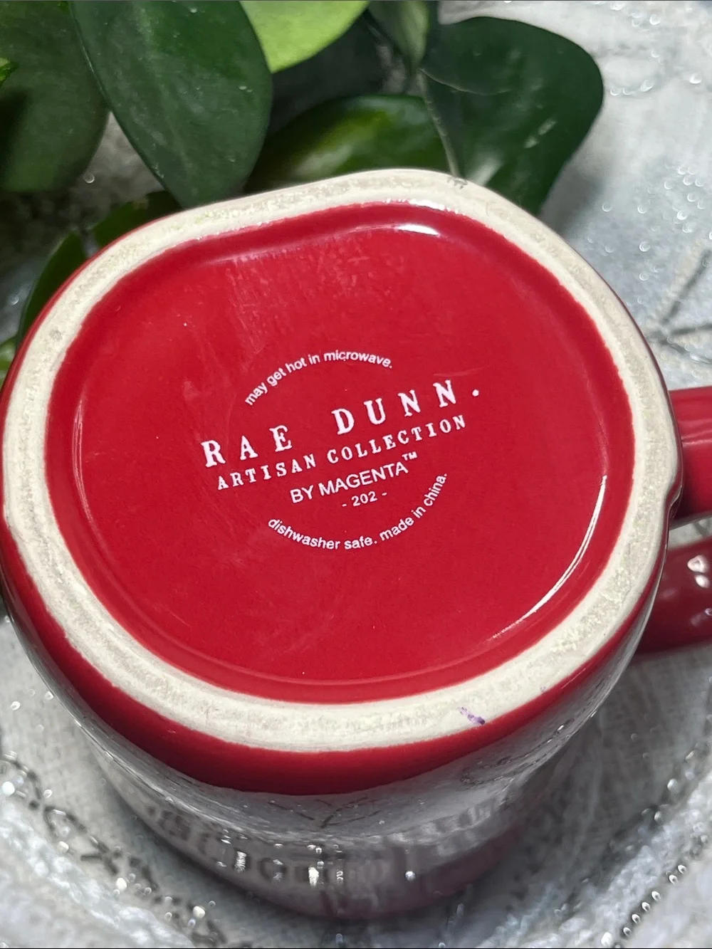 Rae Dunn GIRL MOM Red Ceramic Coffee Mug Artisan Collection by Magenta